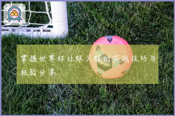 掌握世界杯让球买球的实战技巧与经验分享